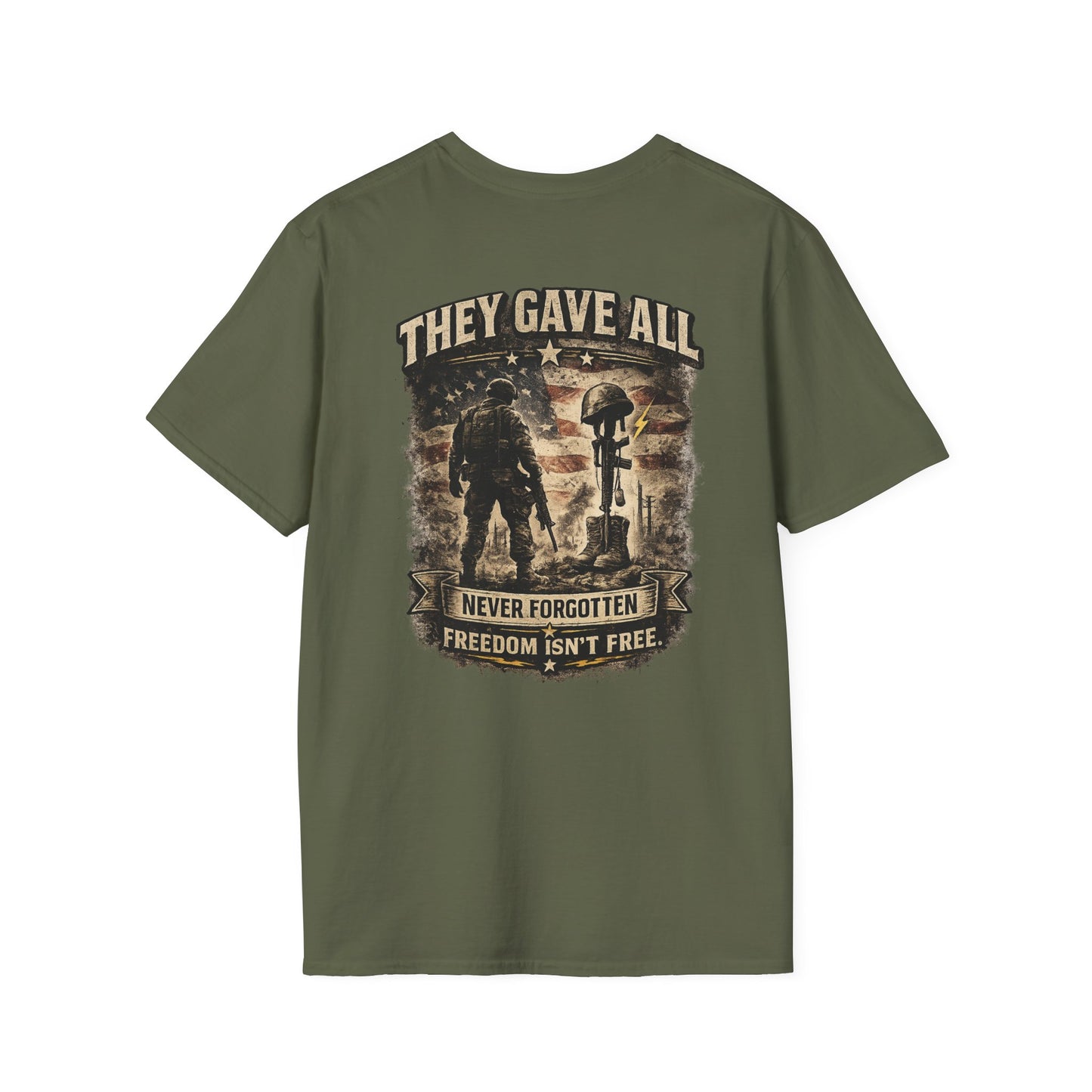 They gave all Men’s Patriotic Tee