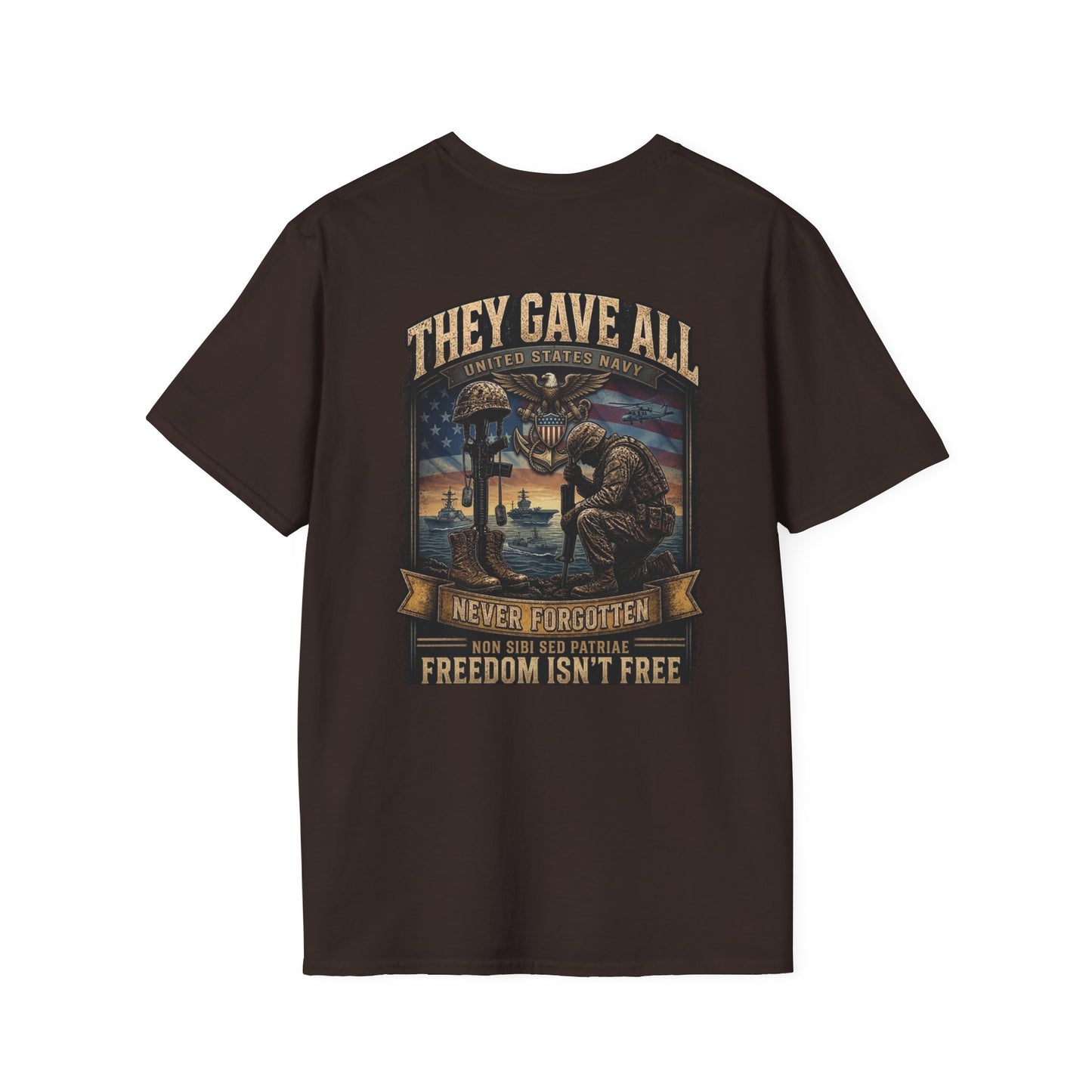 Memorial Day Navy  Softstyle T-Shirt