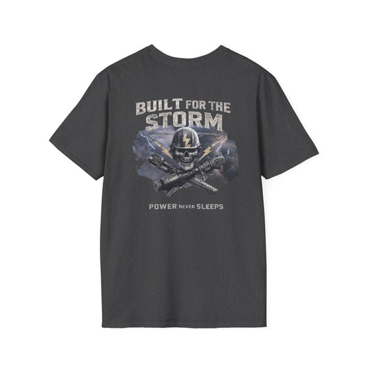 Built for the Storm Skull Tools Graphic Cotton T-Shirt