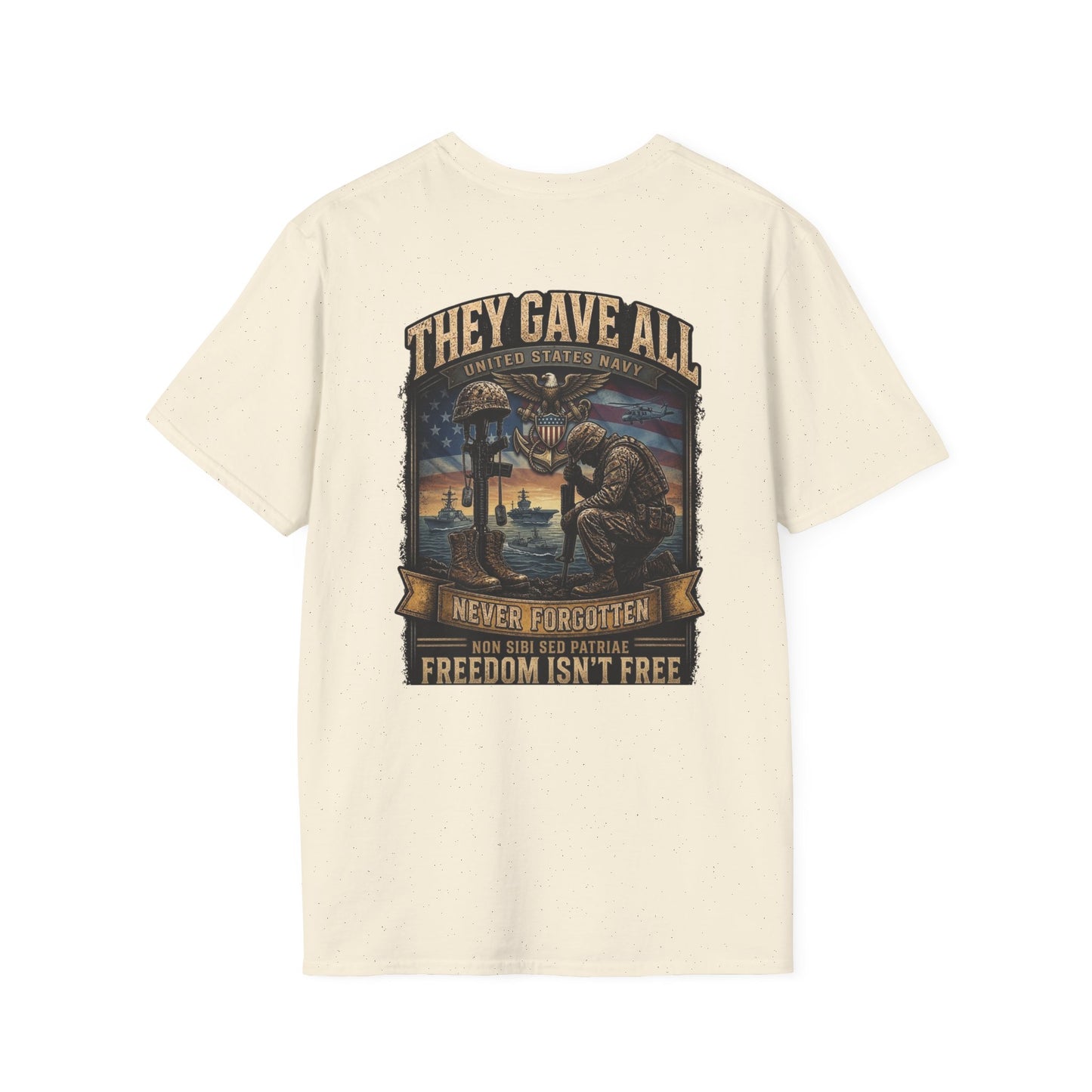 Memorial Day Navy  Softstyle T-Shirt