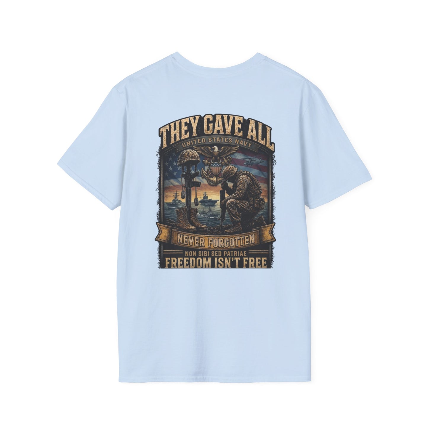 Memorial Day Navy  Softstyle T-Shirt