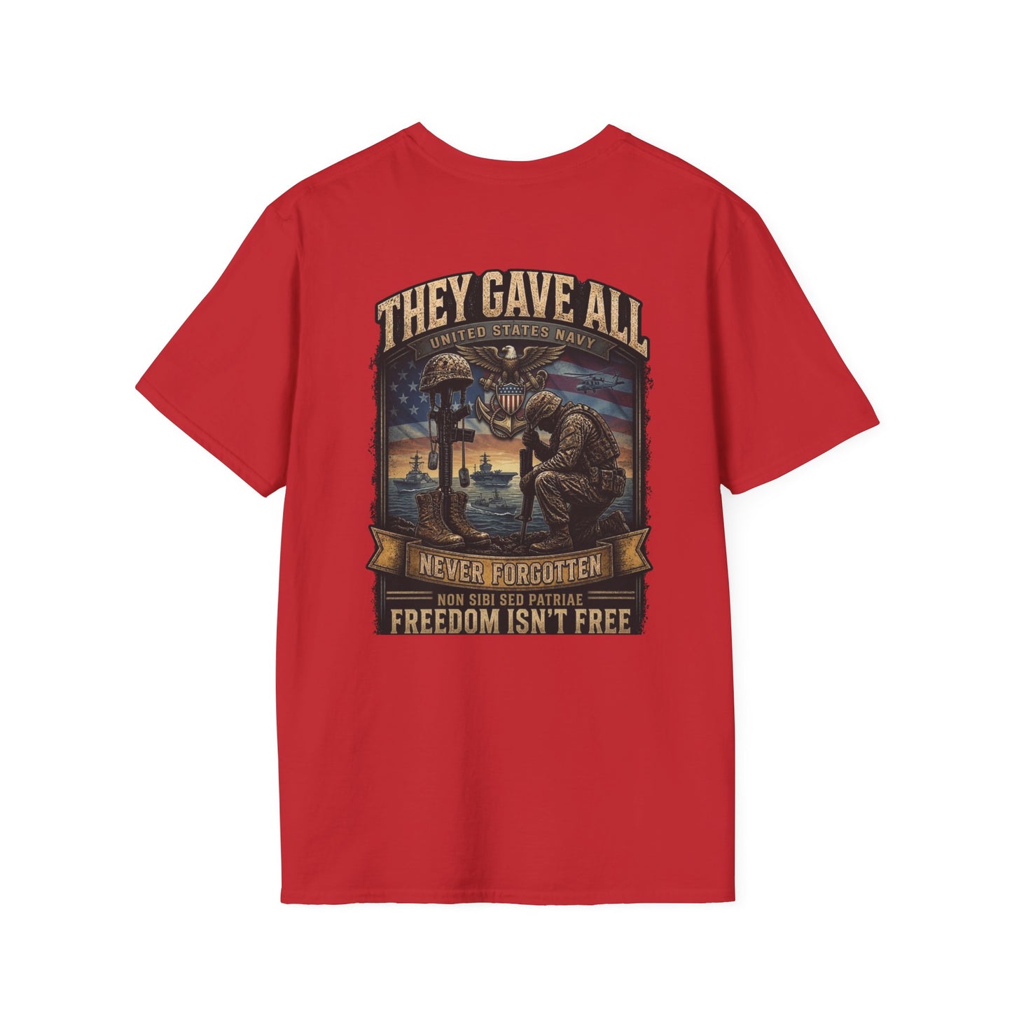 Memorial Day Navy  Softstyle T-Shirt