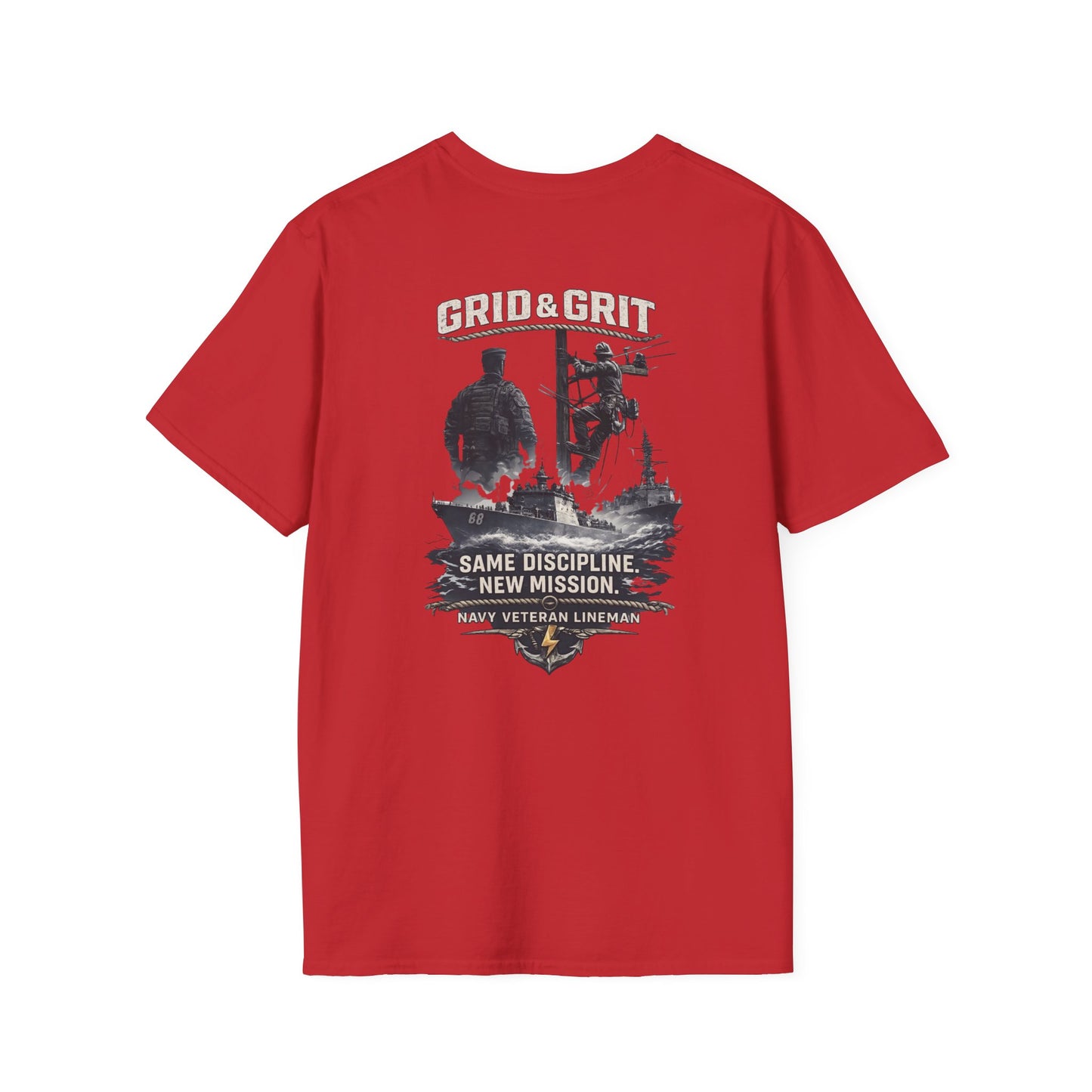 Navy Veteran Lineman Graphic T-Shirt – Same Discipline, New Mission