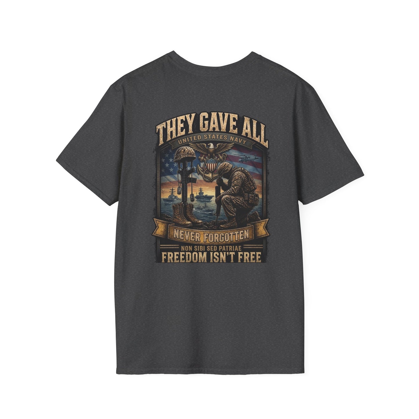 Memorial Day Navy  Softstyle T-Shirt