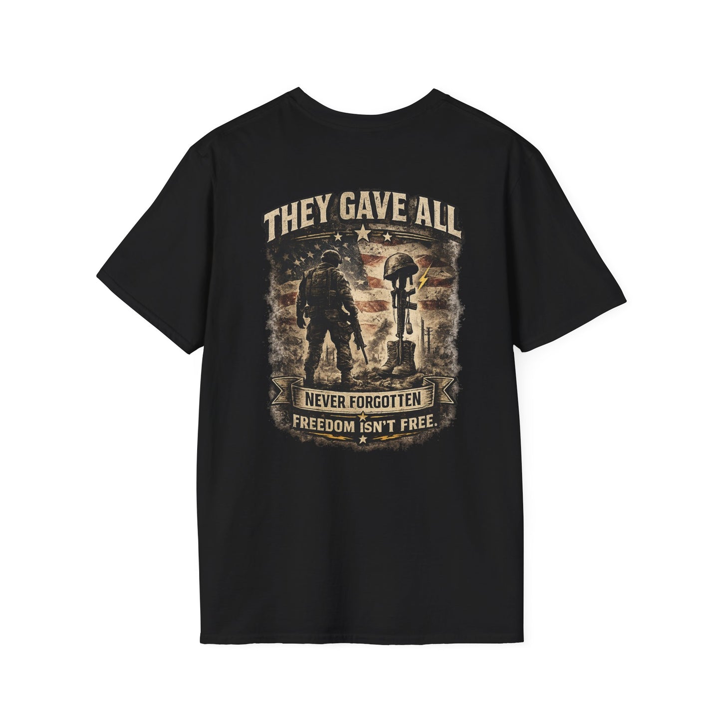 They gave all Men’s Patriotic Tee