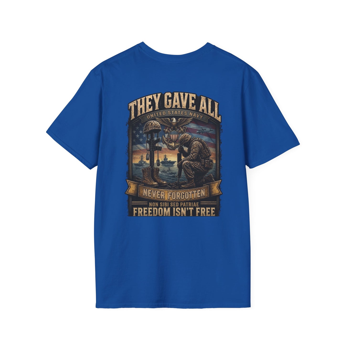 Memorial Day Navy  Softstyle T-Shirt