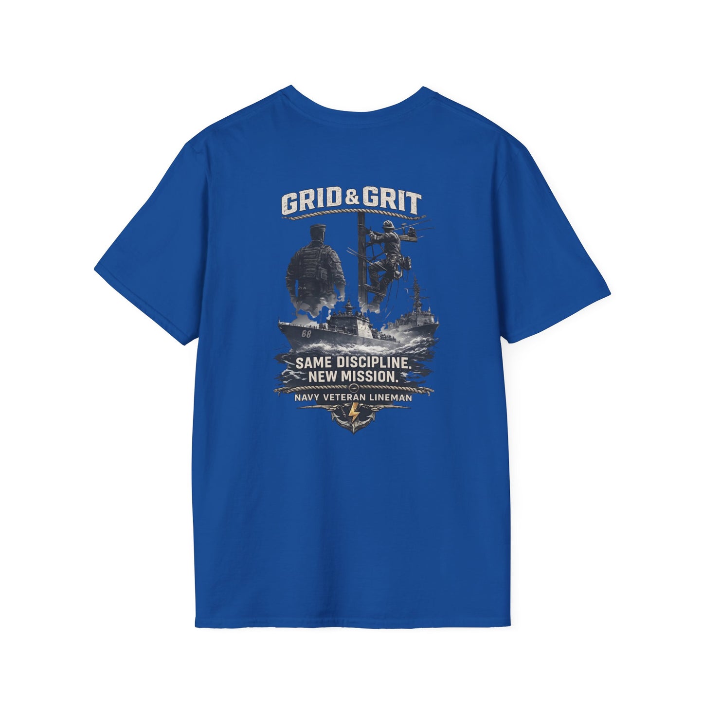 Navy Veteran Lineman Graphic T-Shirt – Same Discipline, New Mission